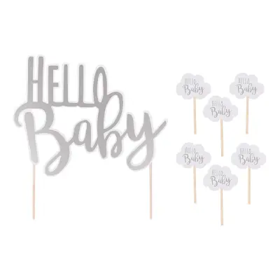 Tårtdekoration Hello Baby