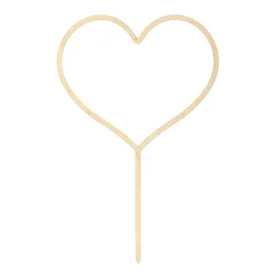 Tårtdekoration Hjärta i Trä