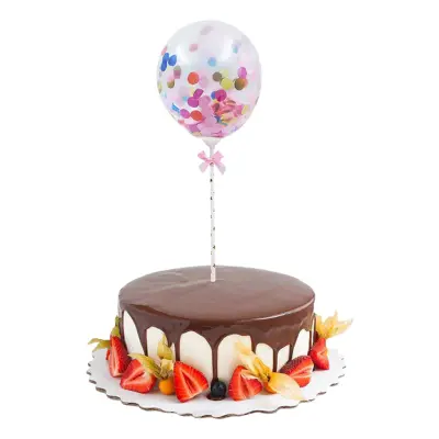 Tårtdekoration Mini Konfettiballonger Flerfärgad