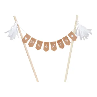 Tårtdekoration Mr&Mrs