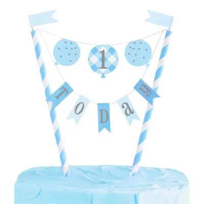 Tårtdekoration One Today Blå
