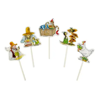 Tårtdekorationer Pettson&Findus - 10-pack