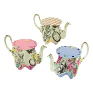Tårtfat Mini Tekannor Alice Wonderland - 3-pack