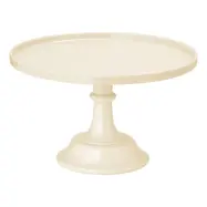 Tårtfat på Fot Beige