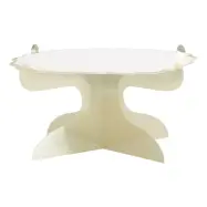 Tårtfat Vit/Guld