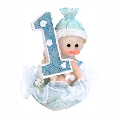 Tårtfigur 1-årskalas Blå