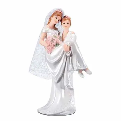 Tårtfigur Brudpar Kvinnor