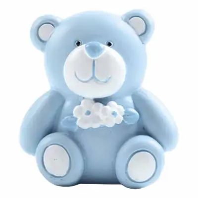 Tårtfigur Nalle Blå