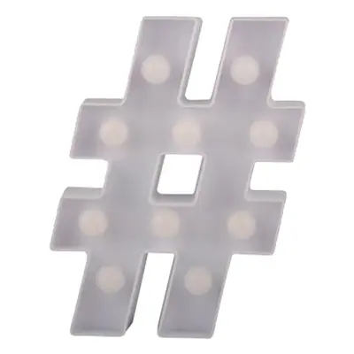 Lampa LED #-Symbol
