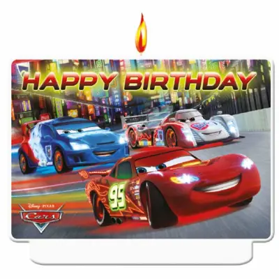 Tårtljus Cars / Bilar 9 x 7 cm