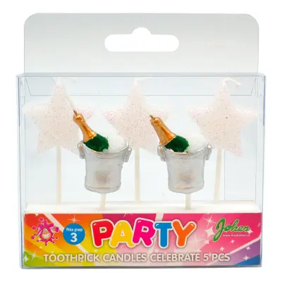 Tårtljus Celebrate - 5-pack