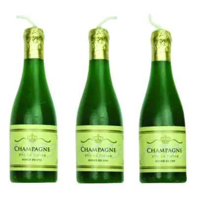 Tårtljus Champagneflaskor - 6-pack