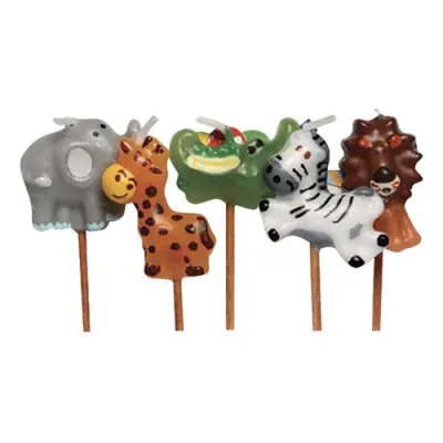 Tårtljus Djungeldjur - 5-pack