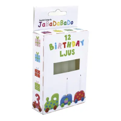 Tårtljus till Födelsedagståg - 12-pack