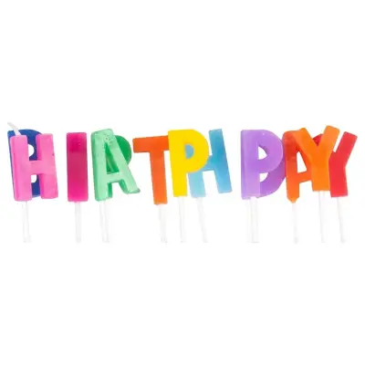 Tårtljus HAPPY BIRTHDAY