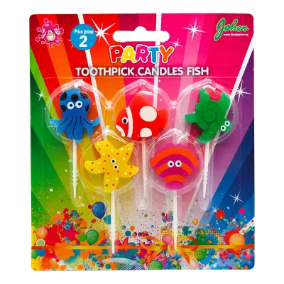 Tårtljus Havsdjur - 5-pack