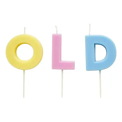 Tårtljus Old Pastell