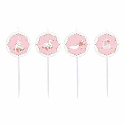 Tårtljus Princess for a Day - 4-pack