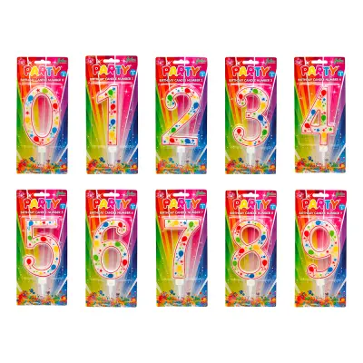 Tårtljus Sifferljus Ballonger - Siffra 0