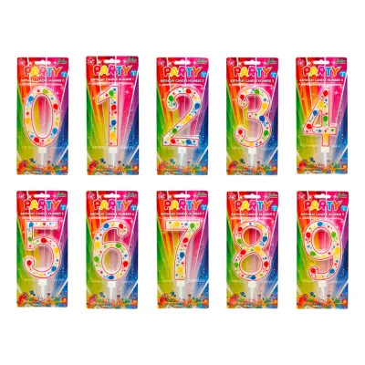 Tårtljus Sifferljus Ballonger - Siffra 1