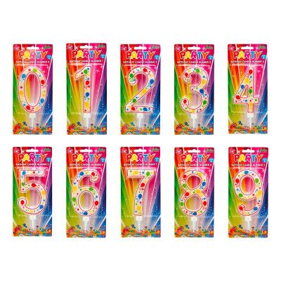 Tårtljus Sifferljus Ballonger - Siffra 2