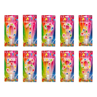 Tårtljus Sifferljus Ballonger - Siffra 5