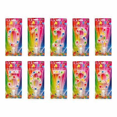 Tårtljus Sifferljus Ballonger - Siffra 6