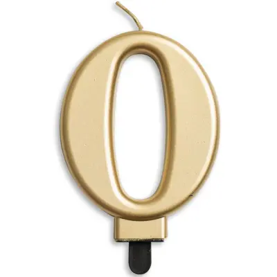 Tårtljus Siffra Guld Metallic