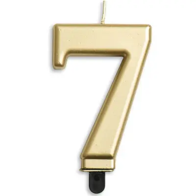Tårtljus Siffra Guld Metallic