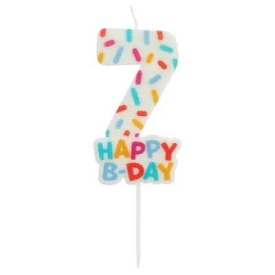 Tårtljus Siffra Strössel