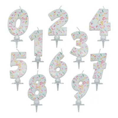 Tårtljus Siffra Strössel - Siffra 1