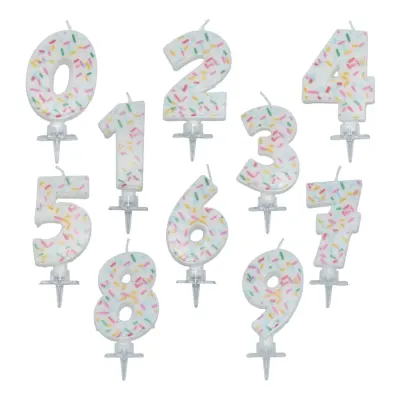 Tårtljus Siffra Strössel - Siffra 8