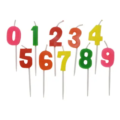 Tårtljus Siffror - 10-pack