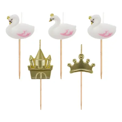 Tårtljus Svanar & Krona