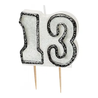 Tårtljus Svart/Vit 13