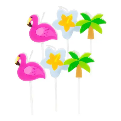 Tårtljus Tropiska - 6-pack