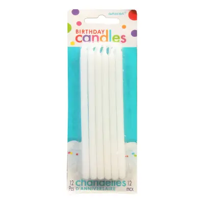 Tårtljus Vita - 12-pack