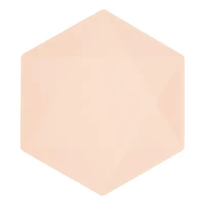 Tallrikar Hexagonala Vert Decor Aprikos - Stora