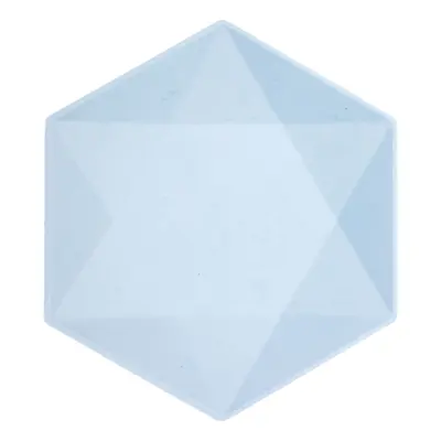 Tallrikar Hexagonala Vert Decor Blå - Stora