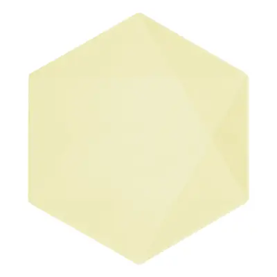 Tallrikar Hexagonala Vert Decor Gul - Mellan