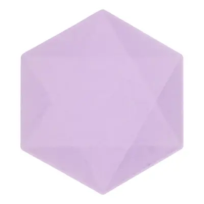 Tallrikar Hexagonala Vert Decor Lila - Små