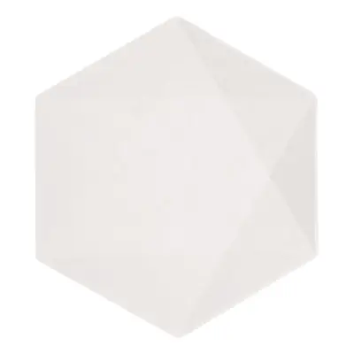 Tallrikar Hexagonala Vert Decor Vit - Mellan