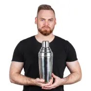 TB Cocktail Shaker i Rostfritt Stål XL - 2000 ml