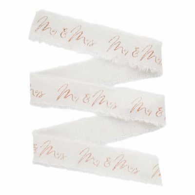 Textilband Mr&Mrs Roséguld
