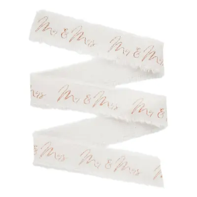 Textilband Mr&Mrs Roséguld