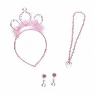 StorOchLiten Tiara och smyckesset, rosa