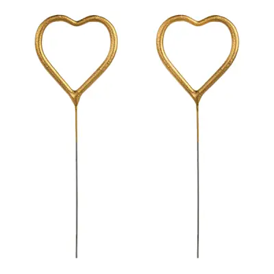 Tomtebloss Hjärtformade Guld - 2-pack