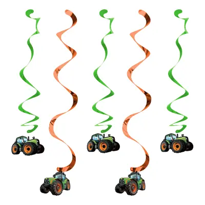 Tractor Time Hängande Dekoration - 5-pack