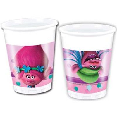 Decorata Trolls, Muggar 200 ml 8 st