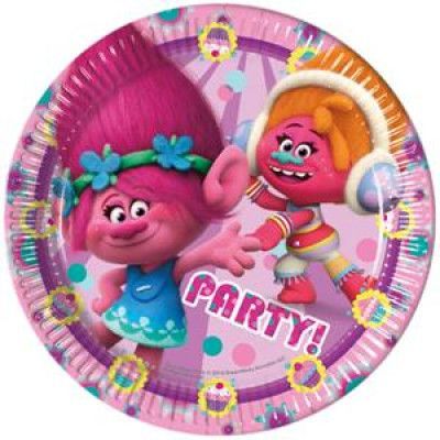 Decorata Trolls, Tallrik 23 cm 8 st